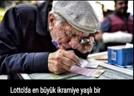 Lotto’da en büyük ikramiye yaşlı bir dedeye çıkmış.