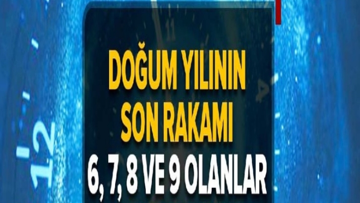 Doğum yılınızın son rakamında